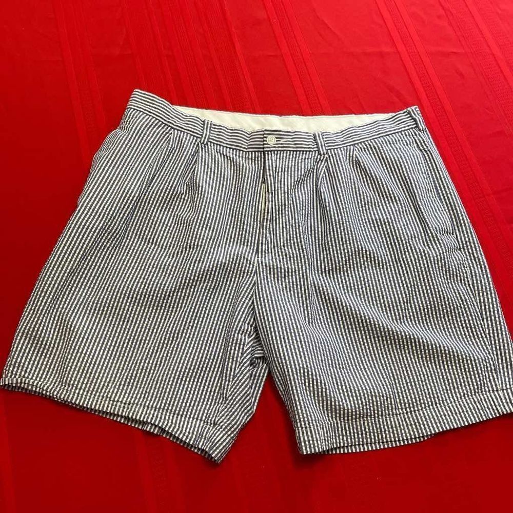 346 Brooks Brothers Men’s Seersucker Pleated Shorts Size 40